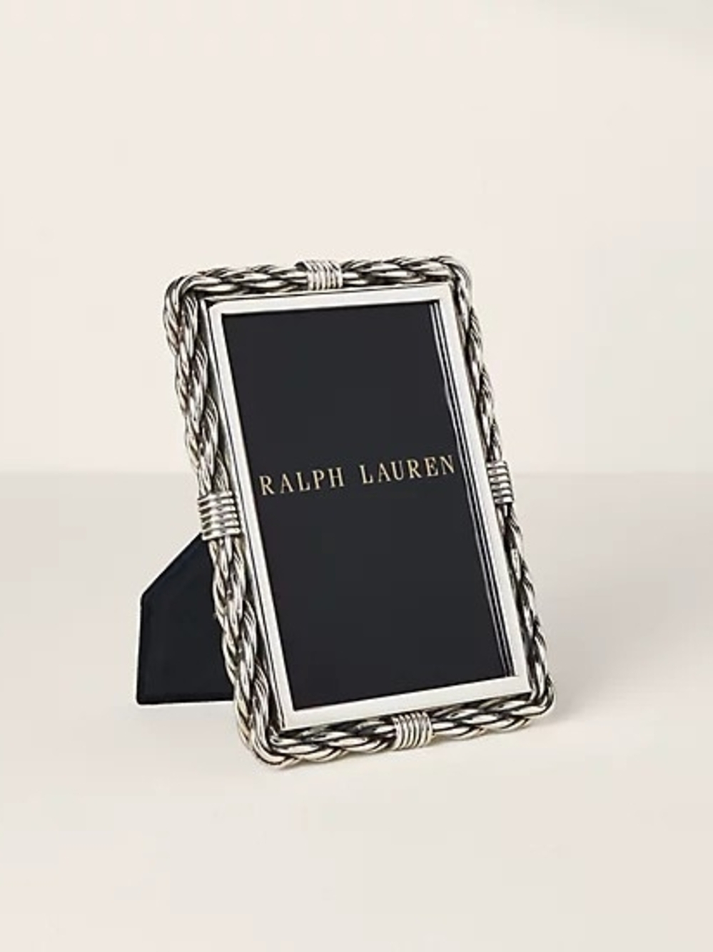 Ralph Lauren Home Macomber Silver 5x7 Picture Frame NIB MSRP $350